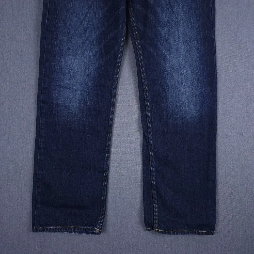 American Eagle Relaxed Straight Jeans Mens 34x32 (Fits 34x31) Dark Wash Denim